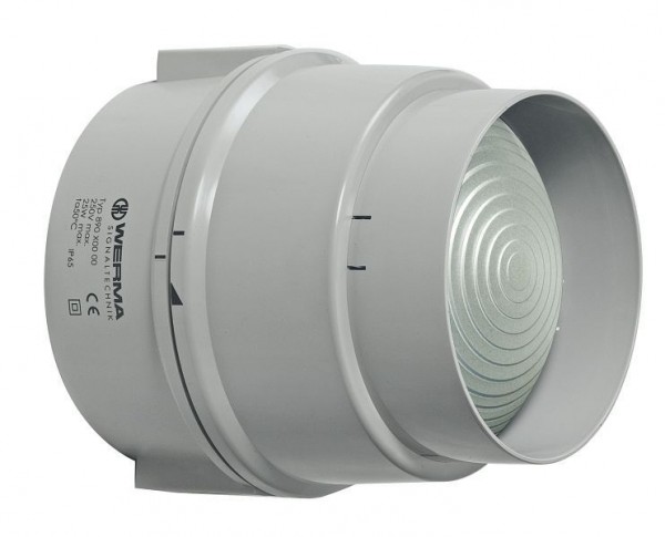 WERMA LED-Dauerleuchte Bodenmontage / Wandmontage 12-24VDC YE- gelb, 890.320.55