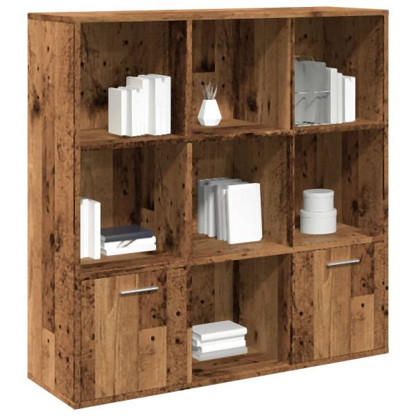 vidaXL Bücherschrank Altholz-Optik 98x29x97,5 cm Holzwerkstoff, 855966