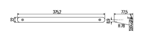 HELLA Zusatzbremsleuchte, LED, 12V, Anbau, Lichtscheibenfarbe: glasklar, LED-Lichtfarbe: rot, außen, 2DA 007 858-037