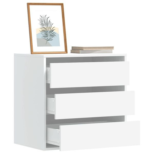 vidaXL Kommode Weiß 60x41x58 cm Holzwerkstoff, 852843, 8721102951008