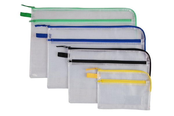Eichner Sammelbeutel mit zusätzlicher Tasche, Transparent, Format: A5, VE: 5 Stück, 9218-01873