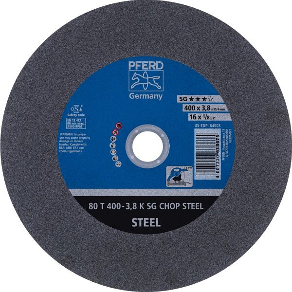 Pferd Trennscheibe CHOPSAW 80 T 400-3,8 K SG CHOP STEEL/25,4, VE: 10 Stück, 66324093