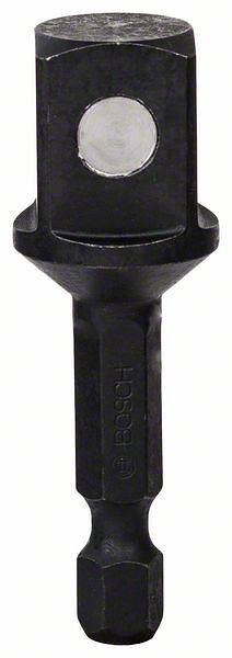 Bosch Adapter zu Steckschlüsseleinsätze, 1/2 Zoll, 50 mm, Außensechskant, VE: 5 Stück, 2608551107