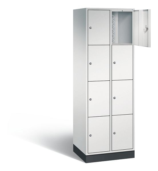 C+P Schließfachschrank Intro, H1950xB620xT490mm, Farbe: Lichtgrau, 8470-201 S10010