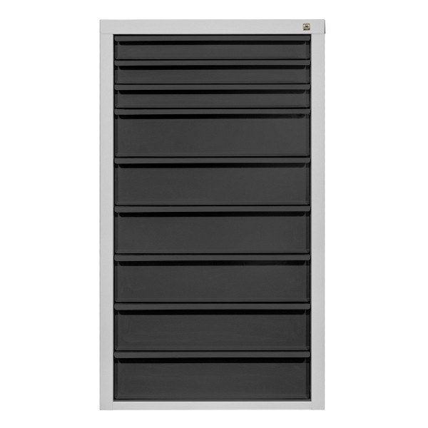 ADB Schubladenschrank "Mammut" 9 SL, RAL7035/7016, 24789