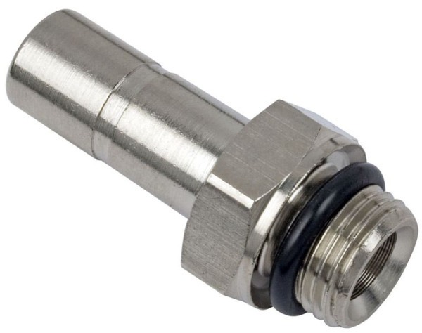 timmer B-GES-12-3/8-MSv, Gerader Einschraubstecker mit O-Ring-Abdichtung, Schlauch-Ø: 12 mm, Gewinde: 3/8'', VE: 10 Stück, 03035561