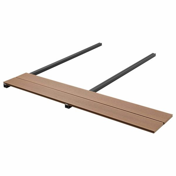 vidaXL Terrassendiele 4-teilig Teak WPC, 42046654, 8721452831432