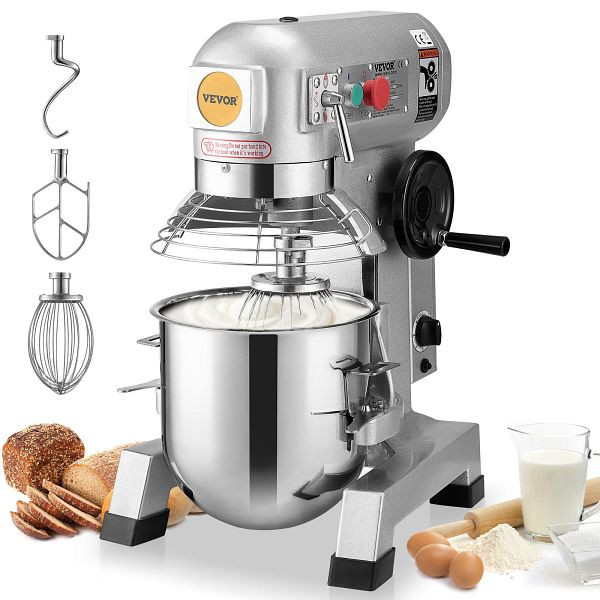 VEVOR Küchenmaschine Standmixer 1100W Knetmaschine 18,7L Teigmixer Mixer, ZXSPJBJ20QT1FBO63V2