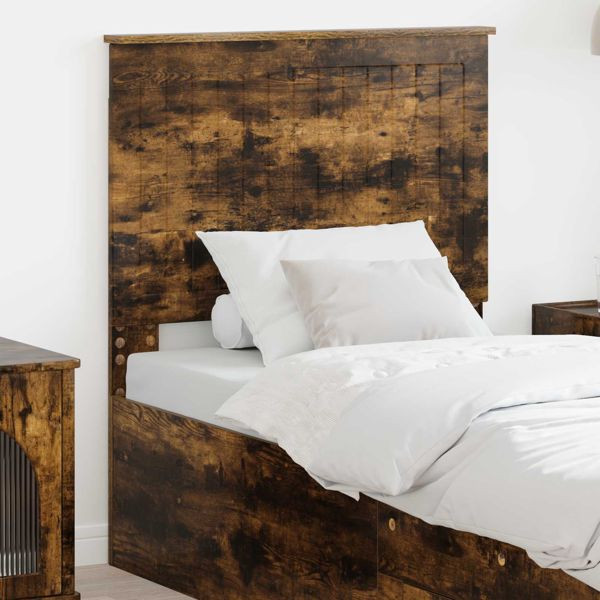 vidaXL Kopfteil mit Kopfteil Geräucherte Eiche 80 cm Holzwerkstoff, 887819