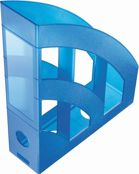 helit Stehsammler "the bridge" DIN A4-C4, VE: 4 Stück, blau transluzent, H2361030