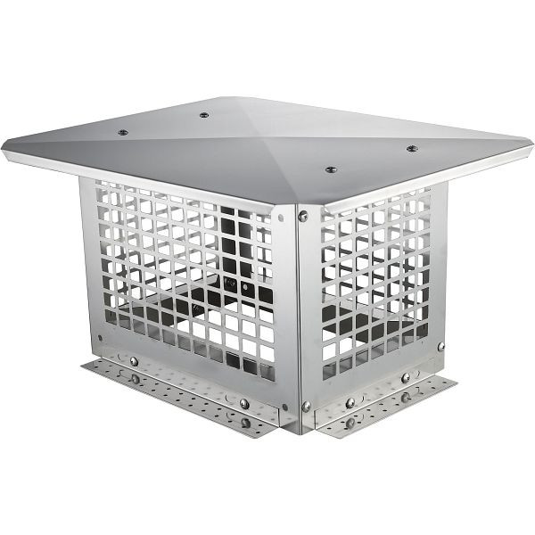 VEVOR Schornsteinabdeckung Edelstahl 304 Kaminhaube 472x381x250mm Kaminabdeckung Vogelschutz Regenhaube, BXGFXPDYDGYS7SWWCV0