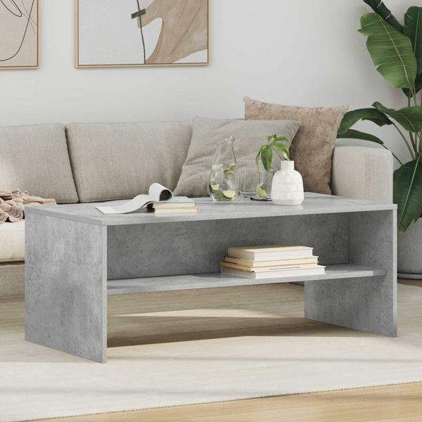 vidaXL Couchtisch Beton Grau 100 x 50 x 40 cm Holzwerkstoff, 8000287