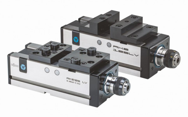 Röhm NC-Kompakt-Spanner RKE-LV, Backenbreite 125, mit umkehrbaren Stufenbacken, 180464