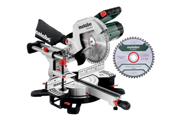 metabo Kappsäge KGS 254 M Set Karton, leicht, präzise, anwenderfreundlich, 613254900