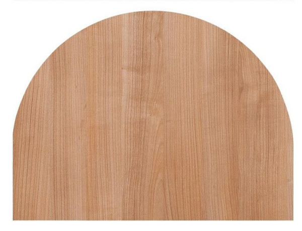 Hammerbacher Tischplatte 60x80cm, Systembohrung Nussbaum, gerundet, VKA60/N