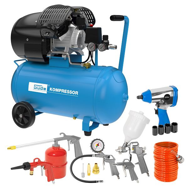 Güde KOMPRESSOR-SET 405/10/50 15 TLG, 71177, 4015671385482