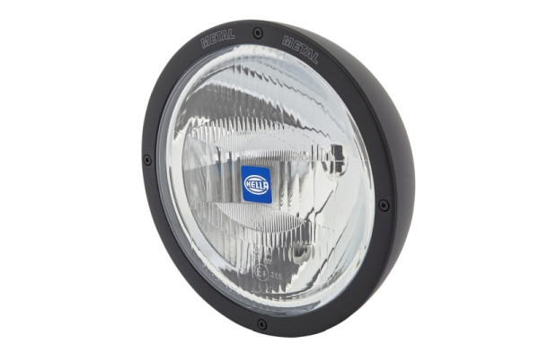 HELLA Halogen-Fernscheinwerfer, Luminator Metal, 24/12V, geschraubt, ECE-R7/E1 44484/ECE-R8, gemusterte Scheibe, glasklar, 800mm, rechts, 1F8 007 560-041