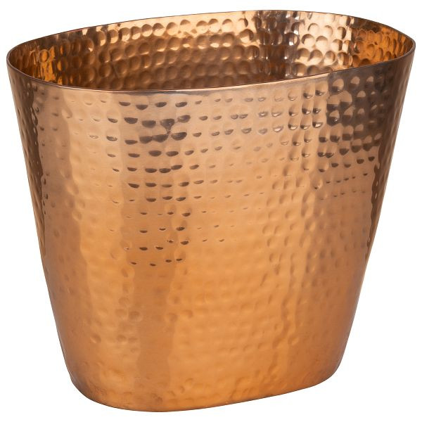 APS Wein- / Sektkühler, 20,5 x 14 x 17 cm, Aluminium, Kupfer-Look, gehämmerte Oberfäche, 2,1 Liter, 36106