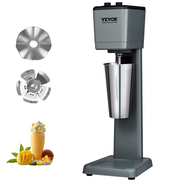 VEVOR Pro Drink Mixer Getränkemixer 375 W Einkopf-Milchshakemaschine, 3 Drehzahl Einstellbar 15000 / 18000 / 21000 U/min, DTNXJHABS375WK7HDV2