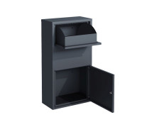 Produktbild von Westmann Briefkasten mit Paketbox Pollux, freistehend Anthrazit, 22x44x82cm, WMHXXPB001-2 Westmann Briefkasten mit Paketbox Pollux, freistehend Anthrazit, 22x44x82cm, WMHXXPB001-2