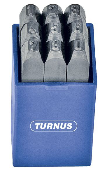 KUKKO Schlagzahlen-Satz, extra schwere Qualität, rechtsgraviert, 9-teilig, Typenhöhe: 5,0 mm, 330-005R