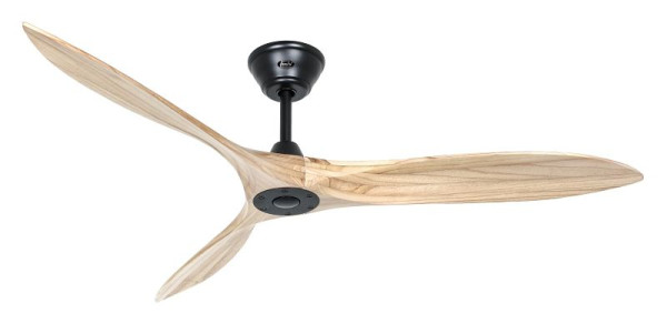 CasaFan Deckenventilator Eco Airscrew 152 Lack matt schwarz-Massivholz natur, 315247