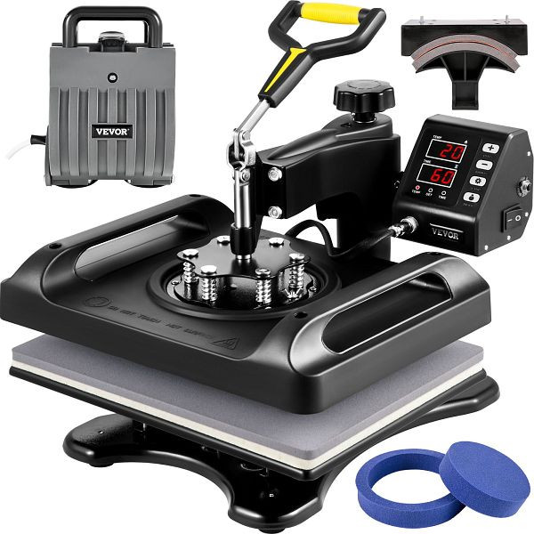 VEVOR Heißpressmaschine Transfermaschine 29 X 38 Cm 5 In 1 Heißpressenset, TJWYXKHSP8001RM0CV2