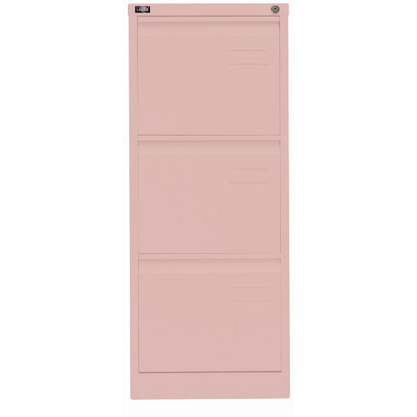 Bisley LIGHT Hängeregistraturschrank LIGHT, einbahnig, 3 HR-Schubladen, 620 pastellpink, IPCCA13620