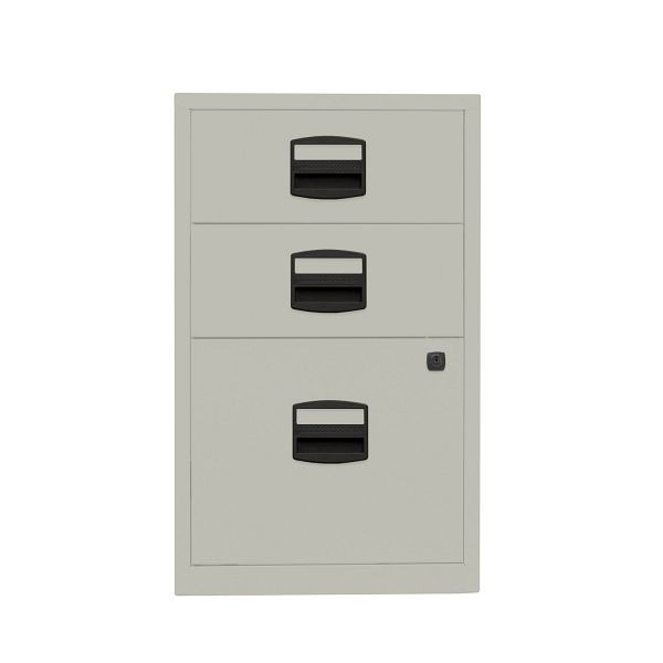 Bisley Home Beistellschrank PFA, 2 Universalschubladen, 1 HR-Schublade, 673 gänsegrau, PFA3673