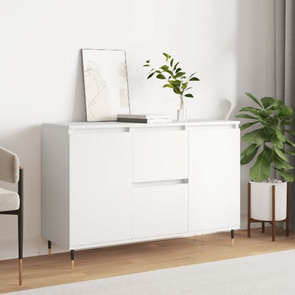 vidaXL Sideboard Weiß 104x35x70 cm Holzwerkstoff, 827196