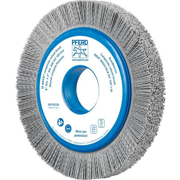 Pferd Rundbürste, ungezopft RBUP 20025/50,8 SiC 120 1,10, 79183728