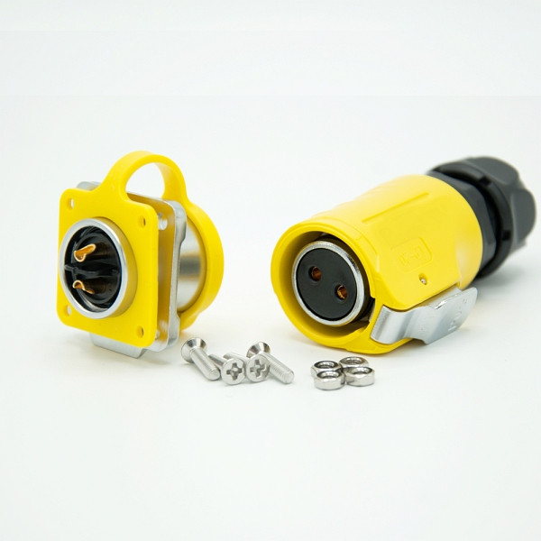 WATTSTUNDE Außenanschluss Stecker/Buchse GELB, 902-1020