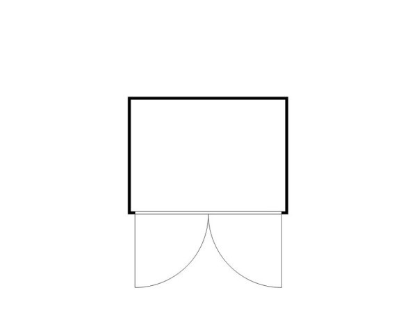 FLADAFI Materialcontainer IC Pro 1300, isoliert, Holzfußboden, Doppelflügeltür (symmetrisch) auf der 3 m Seite, F2221300301-F911