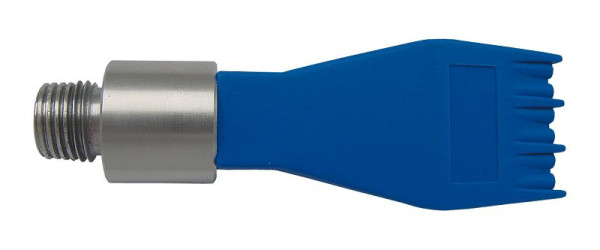 ELMAG Flachstrahldüse, 6-Loch für Ausblaspistolen, POM (Düse) /Alu (Adapter), 32536