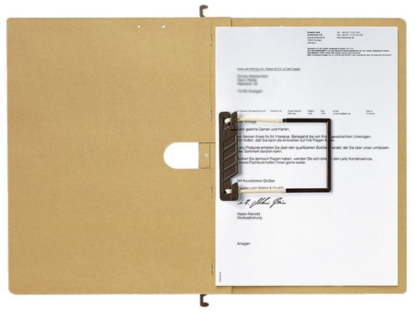 LEITZ 1989 Hängehefter ALPHA®, Schlauchheftung Flexofil, Natronkarton, naturbraun, 1989-00-00