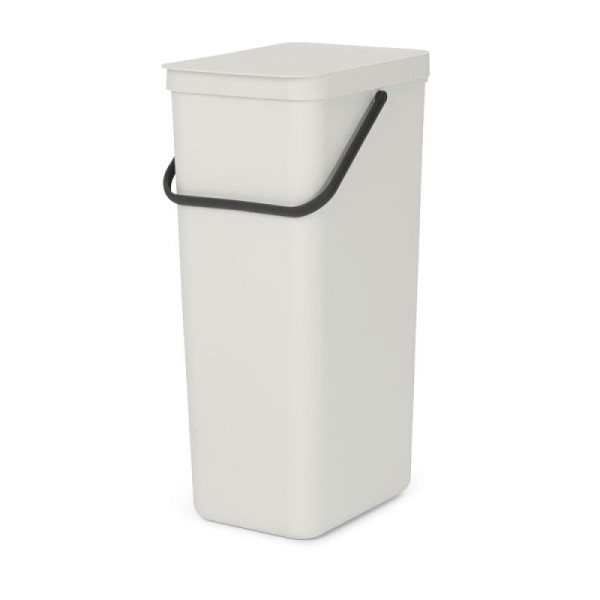 STEIN HGS Abfallsammler Sort & Go, leichtgrau, Gesamthöhe 620 mm, 40 Liter, 83478.0023