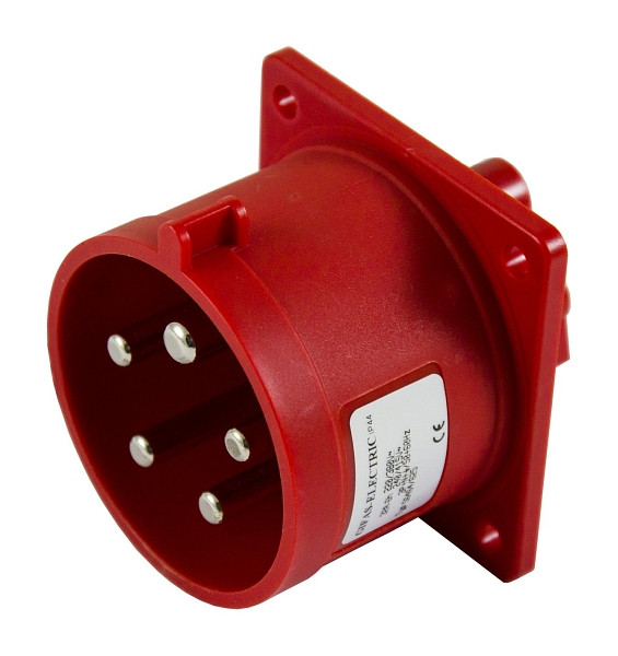 GIFAS Kunststoff CEE-Einbaugerätestecker, Polzahl: 5, IEC-Stromstärke: 32 A, 102103