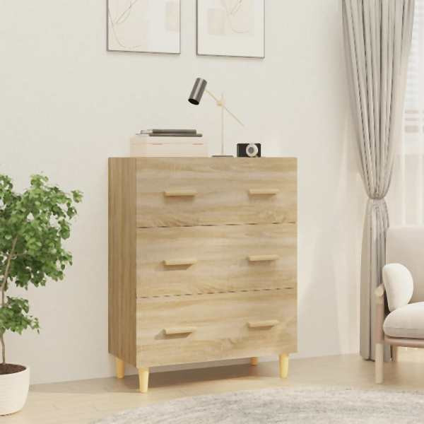 vidaXL Sideboard Sonoma-Eiche 70x34x90 cm Holzwerkstoff, 812153