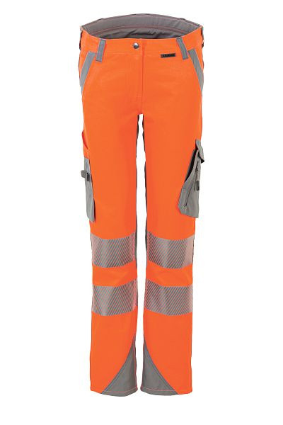 Planam Norit Warnschutz Damen Bundhose orange/zink 36, 5925036