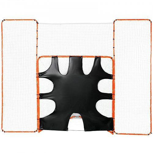 VEVOR 3-IN-1-Lacrosse-Tor mit Rücklaufsperre und Zielscheibe, 12' x 9', mit Stahlrahmen, schnell und einfach aufzubauend, ZQGQQMTJK66Y43P7FV0