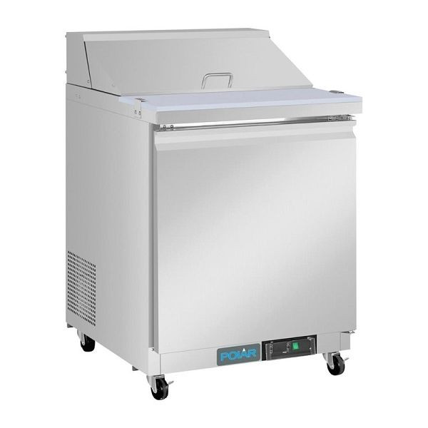Polar U-Serie Einzeltür Mega Top Prep Thekenkühlschrank 154 Liter, UA009