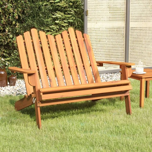 vidaXL Adirondack-Gartenbank 126 cm Massivholz Akazie, 360038