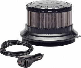 Berger & Schröter LED Rundumkennleuchte Magnet 12/24V, smoked/Grauglas, 20331