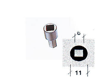 Lemp Bit Vierkant 6mm, für Artikel 121520, 121522
