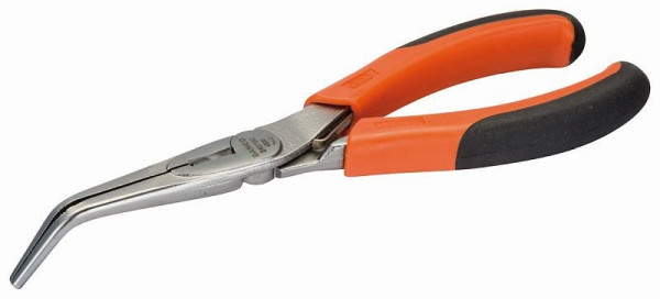 Bahco Flachrundzange, ergo, 60° abgewinkelt, verchromt, 160 mm, industrieverpackt, 2427 GC-160IP