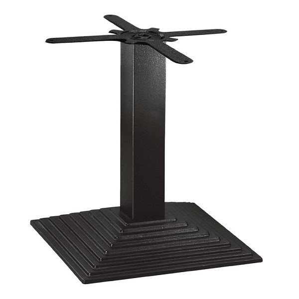 Bolero viereckiger Tischfuß mit Stufen Gusseisen 48cm hoch, GH446