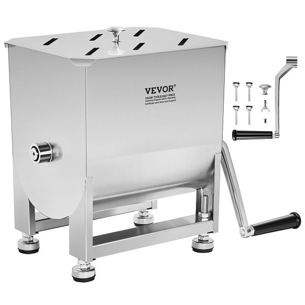 VEVOR 10L Manuelle Fleisch Mixer Wurst Hand Mixer Maschine Edelstahl, BXGRLJBJ10LWEWAKAV0