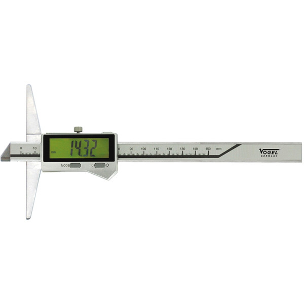 Vogel Germany Elektronischer Digital-Tiefen-Messschieber, IP67, Typ C, 150 mm / 6 inch, 220421