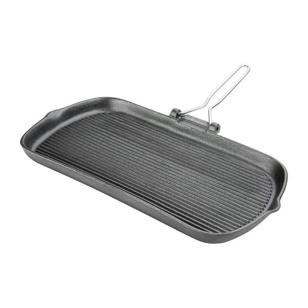 Vogue Grillpfanne Gusseisen, Größe: 37 x 225 x 380 mm, K417