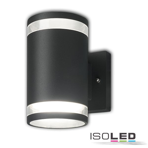 ISOLED Wandleuchte Up&Down 2xGX53, IP54, LxBxH 130x100x166, anthrazit, ohne Leuchtmittel, 113292